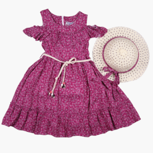 3588 - Omuzu Fırfırlı Şapkalı